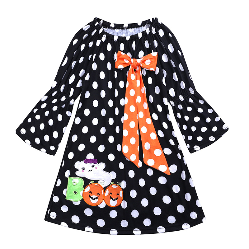 Meninas de manga longa’ Vestido de Halloween