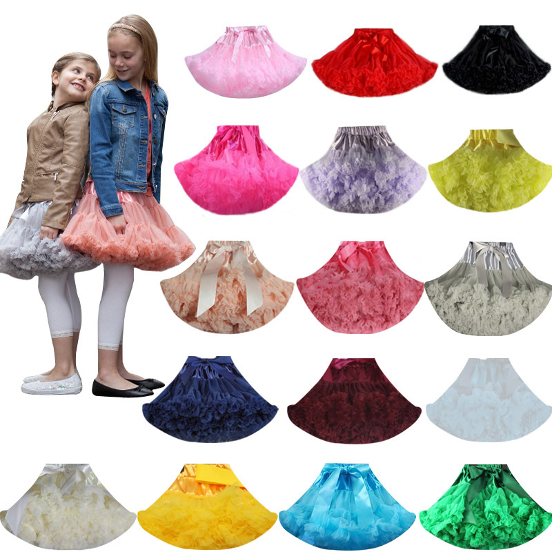 Saias Tutu para meninas crianças saia mofada vestido de aniversário